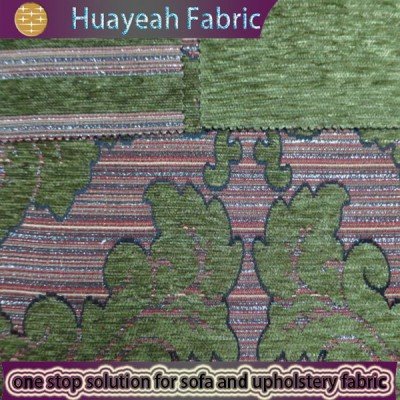 green chenille fabric