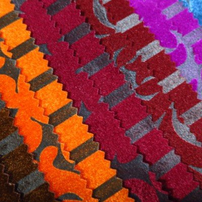 bright colored fabric