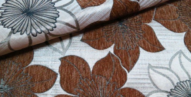 brown jacquard fabric