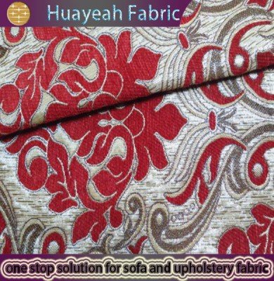 red jacquard fabric