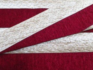 red white fabric