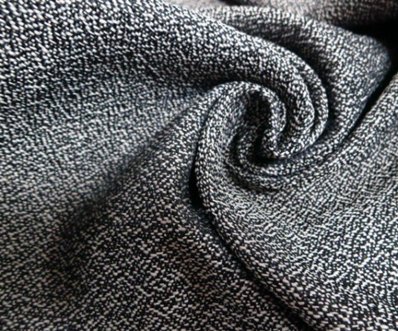 black and white 100% polyester fabric textile