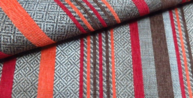 chenille stripe fabric