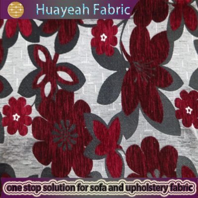 red upholstery fabric