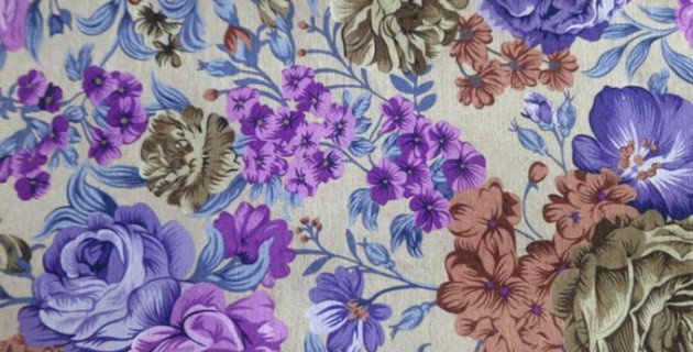 floral chenille upholstery fabric