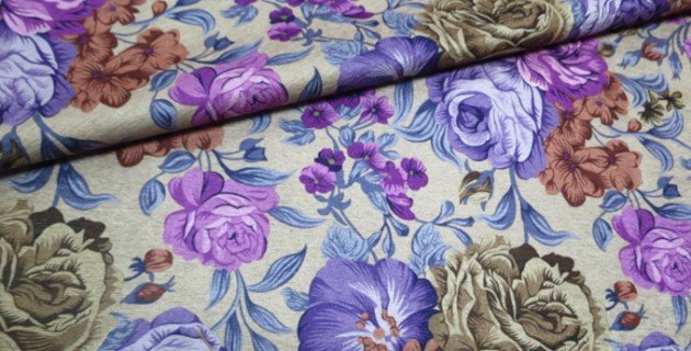chenille printed curtain fabric