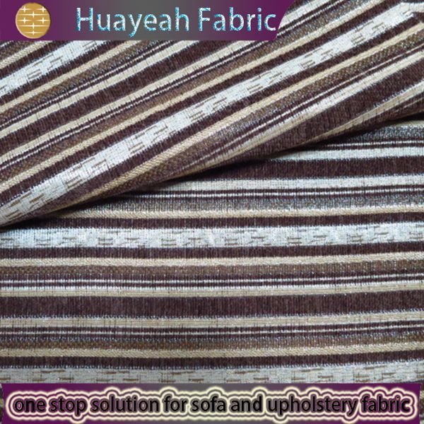 striped chenille fabric