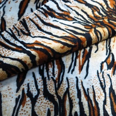 zebra printing plush fabric