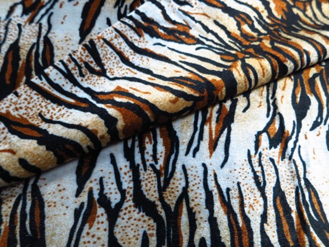 zebra printing plush fabric