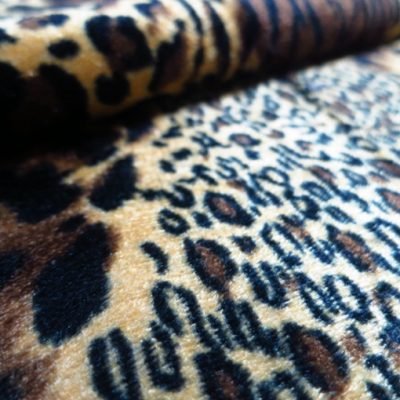 velboa animal print fabric