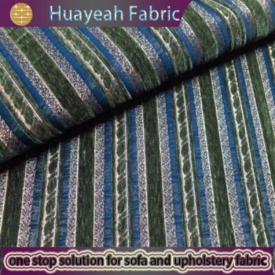 green stripe fabric