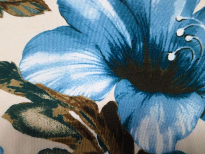blue curtain fabric online