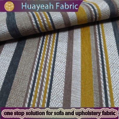 chenille jacquard stripe fabric