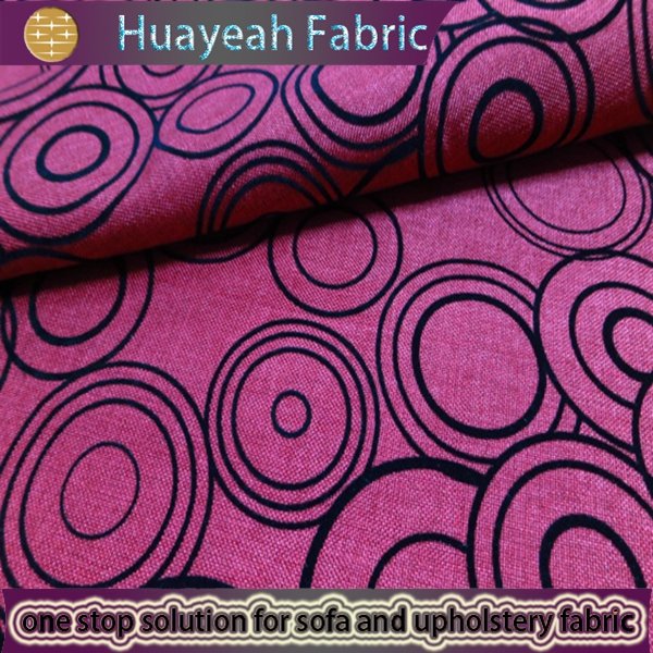 flocked upholstery fabric