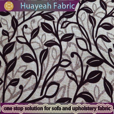 flocked upholstery fabric