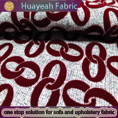 linen look sofa flocking fabric