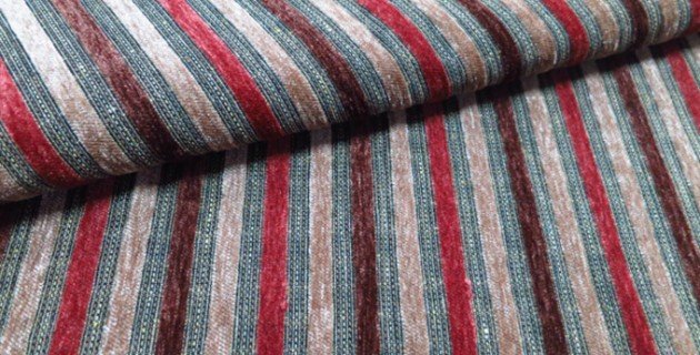 stripe chenille cushion