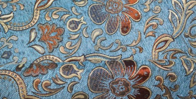 jacquard upholstery flower chenille fabric