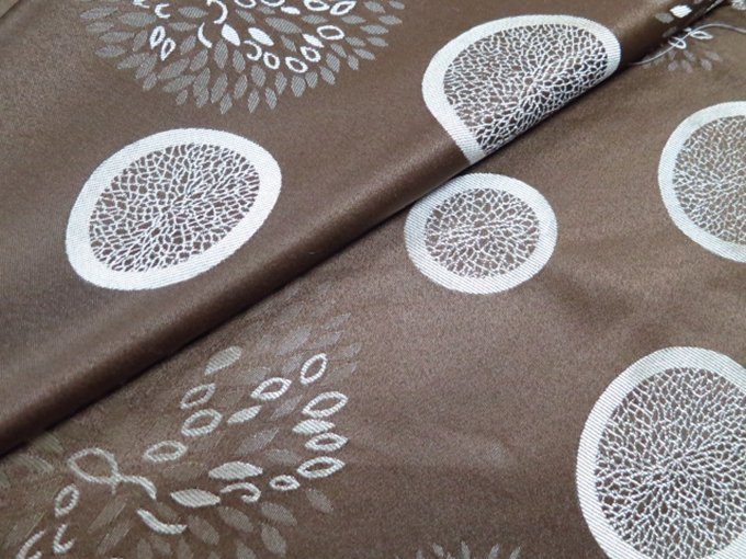 coffee coloured curtain fabric