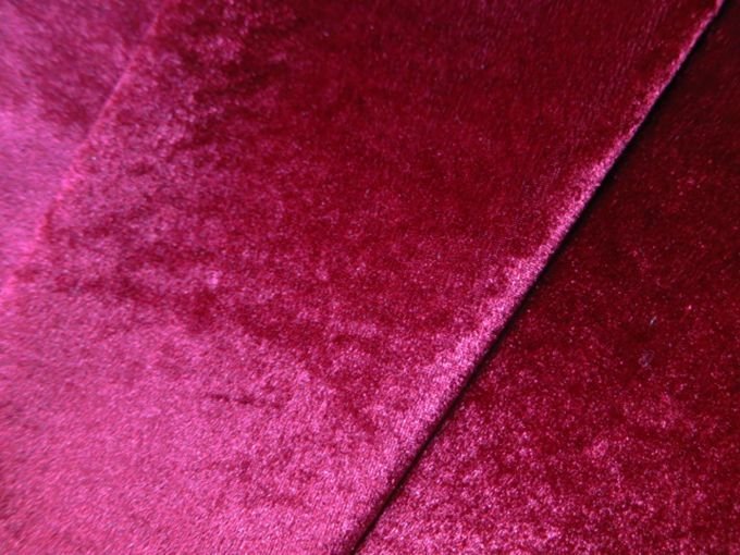 Solid Pink Velvet Upholstery Fabric