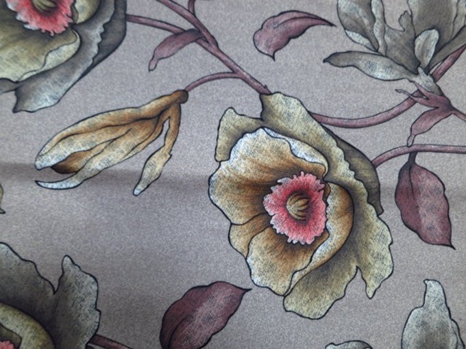 Colorful Flowers Upholstery Fabric Autumn Fabric Chair Upholstery Polyester  Fabric Curtain Berjer Upholstery Sewing Fabric 