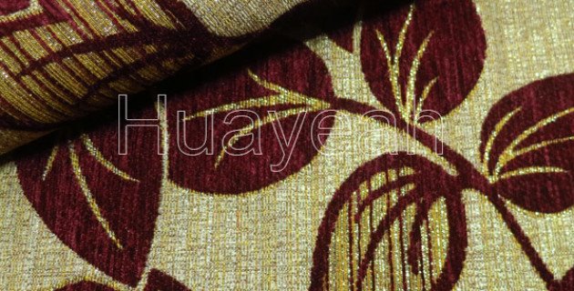 dyed yard chenille fabric