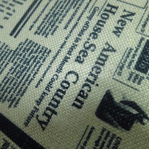 fabric newspaper print