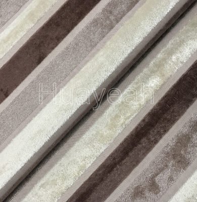 striped velvet upholstery fabric