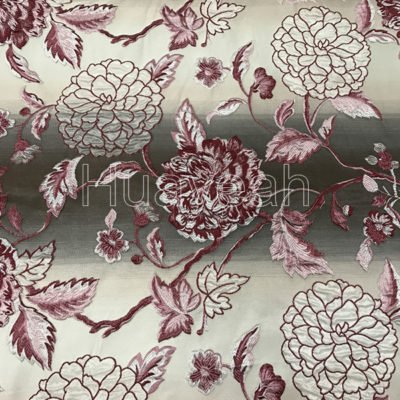 red yarns upholstery jacquard luxury fabric