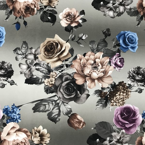 velvet floral patterns fabric